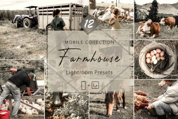 Download 12 Mobile Lightroom Presets, Farmhouse - Presets Collection