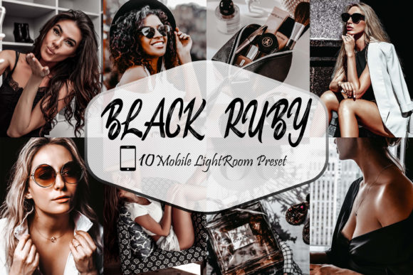 Download 10 Black Ruby LR Mobile Presets - Presets Collection