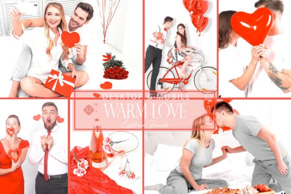 Download 12 Warm Love Lightroom Presets,White Red - Presets Collection