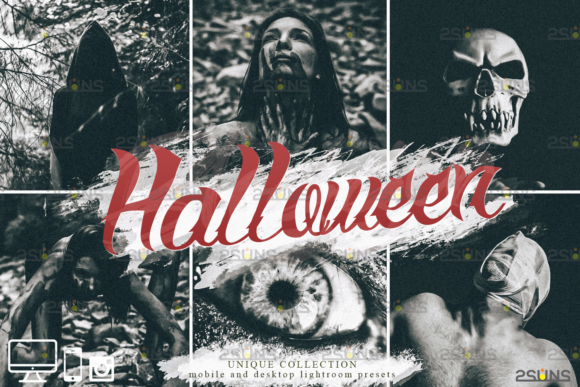 Download Halloween Presets: Black&amp;White Lightroom - Presets Collection