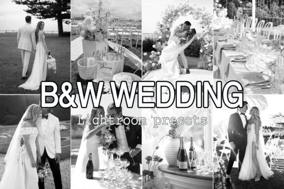 Download 18 Black White Wedding Lightroom Presets - Presets Collection